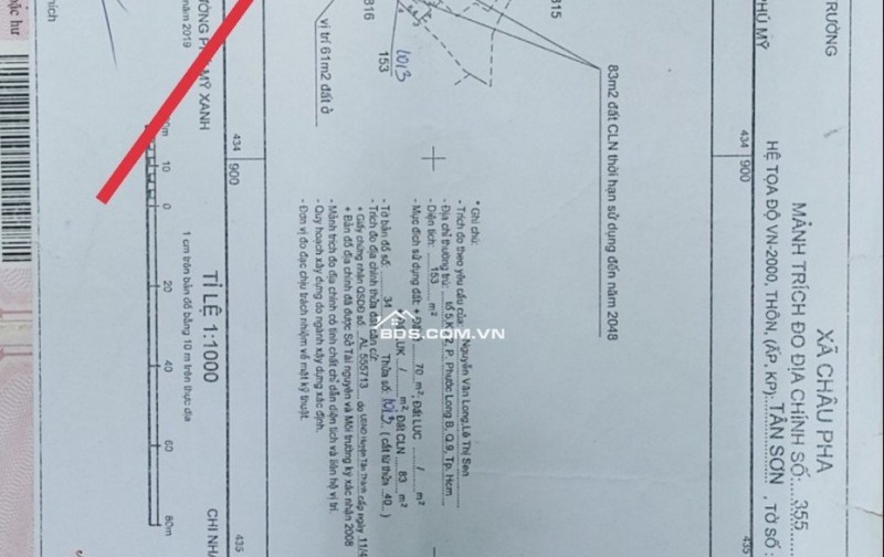 BÁN ĐẤT TẠI CHÂU PHA-TPHCM, DT 153M2 SHR 1,2TỶ. LH:0913976848 - A TOẠI (CHÍNH CHỦ)